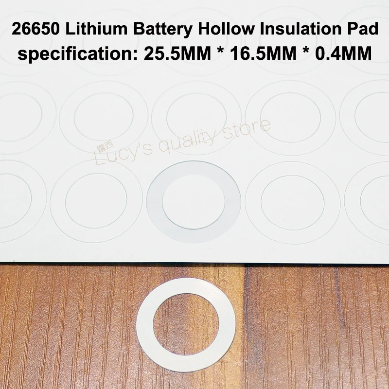 50pcs/lot 26650 26700 lithium battery positive flat cap can be spot welded stainless steel gasket battery