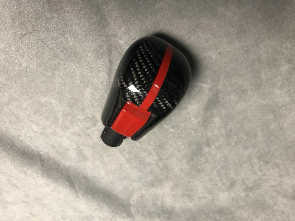 Fit for   Honda for civic  red black color The ten 10  generationcarbon fiber  gear knob  Shift knob The first car stalls