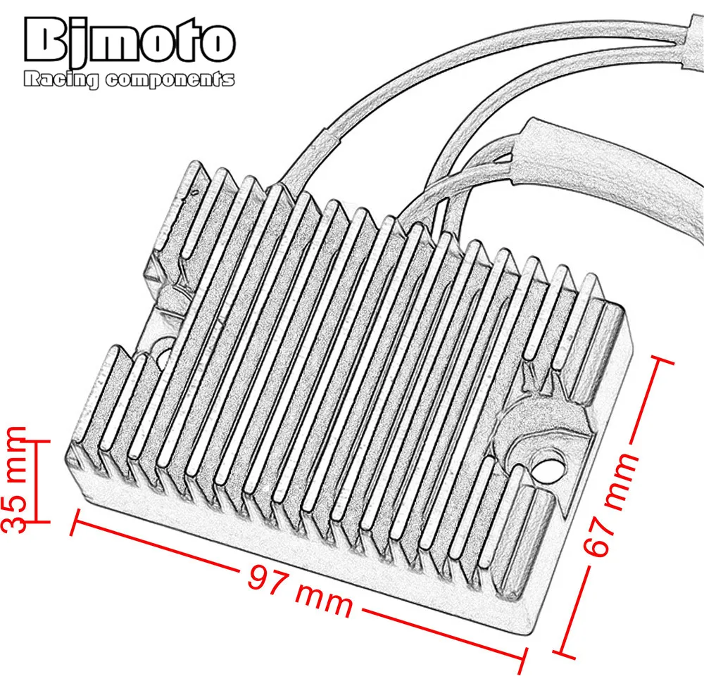 BJMOTO Motorcycle Regulator Voltage Rectifier For XL1200C XL883C Custom XL1200L XL883L Low XL1200R Roadster XL883 XL883R