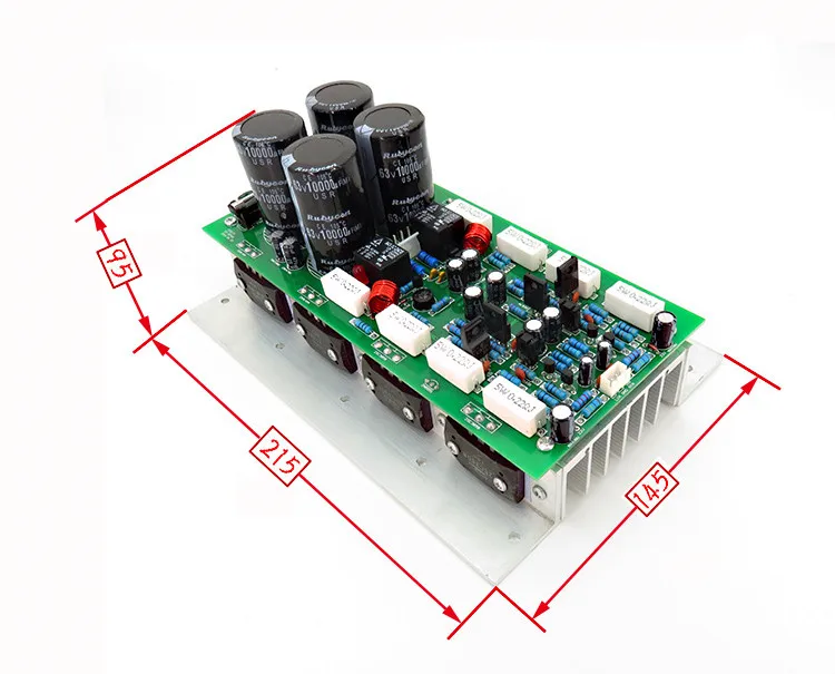 500วัตต์2.0 ACคู่24-32โวลต์Dual C Hannel 2SA1494 + 2SC3858ขยายอำนาจด้านหลังเครื่องขยายเสียงกำลังสูงคณะกรรมการ