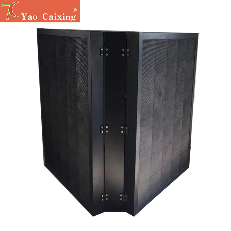 Free shipping Yao Caixing double side front maintenance P6 outdoor IP67 smd waterproof Iron cabinet led matrix display screen