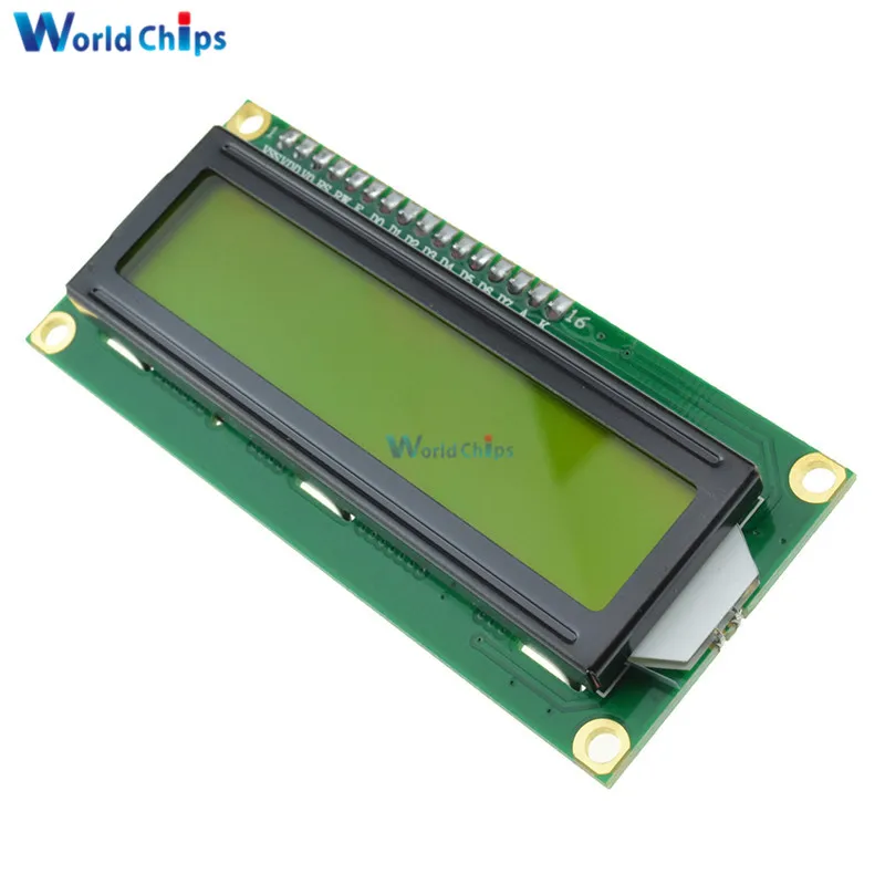 LCD1602 1602 LCD HD44780 Screen Character LCD Display Yellow Blacklight TFT 16X2 LCD Module DC 5V