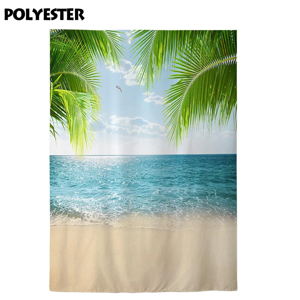 Allenjoy photography background summer sea beach palm tree holiday photographic photocall photophone fotografia for studio