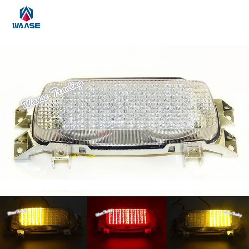 

E-Marked Rear Tail Brake Turn Signals Integrated Led Light Clear For 1992-1996 1993 SUZUKI GSXR600 GSXR600W GSXR GSX-R 600 600W