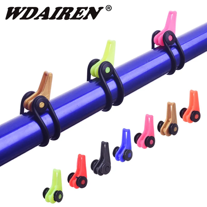 

10pcs/lot Fishing Rod Pole Hook Keepers Holders Lures Hooks Safe Keeping For Lures Bait Fishing Rods Shackle Rock Rafting WD-117