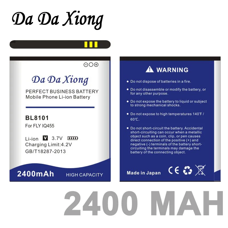 

DaDaXiong 2400mAh BL8101 Li-ion Phone Battery For FLY IQ455