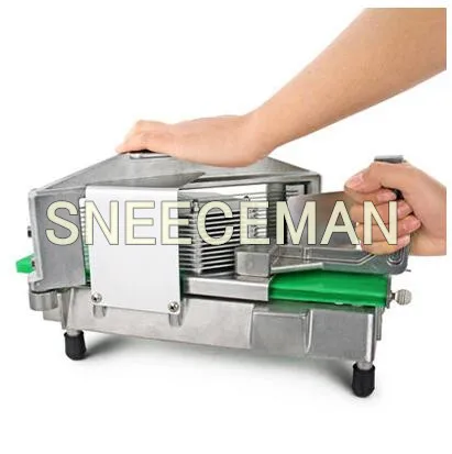 Affettatrice elettrica per pomodoro con telaio in alluminio di vendita calda con lama sostituibile in acciaio inossidabile