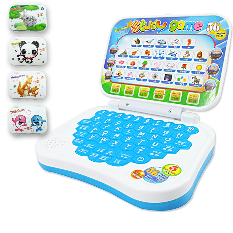 Cartoon Fold Pronunciation Learning Machine English Alphabet Language Computer Baby Tablet Educational Toys Children Gift