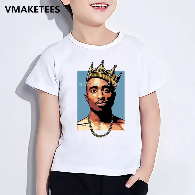 

Children Tupac 2pac Hip Hop Swag Printed T-shirt Kids Summer Short Sleeve Girls & Boys T shirt Funny Casual Baby Clothes,HKP287