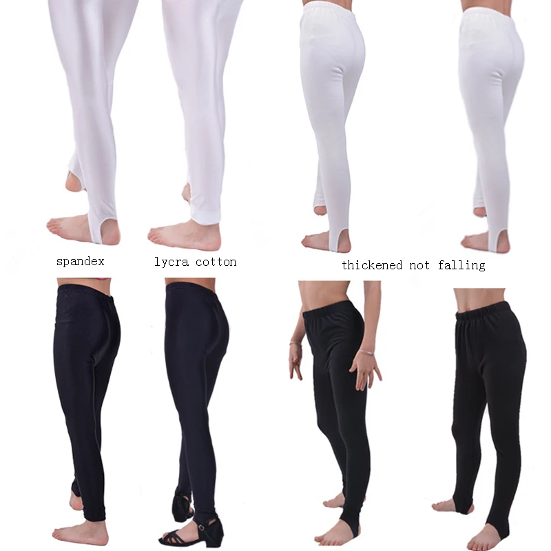 Adult Girls Spandex Nylon Stirrup Leggings Ballet Dance for Gymnastic Thick Velvet Leggings