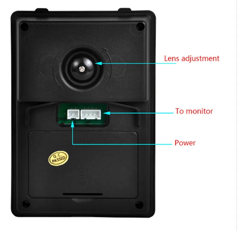 7 Inch Aluminum alloy Wired  Intercom Video Door Phone