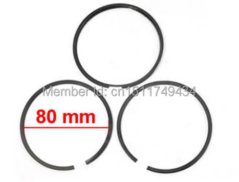 

80mm Diameter Piston Rings Set for Air Compressor 6 Pcs