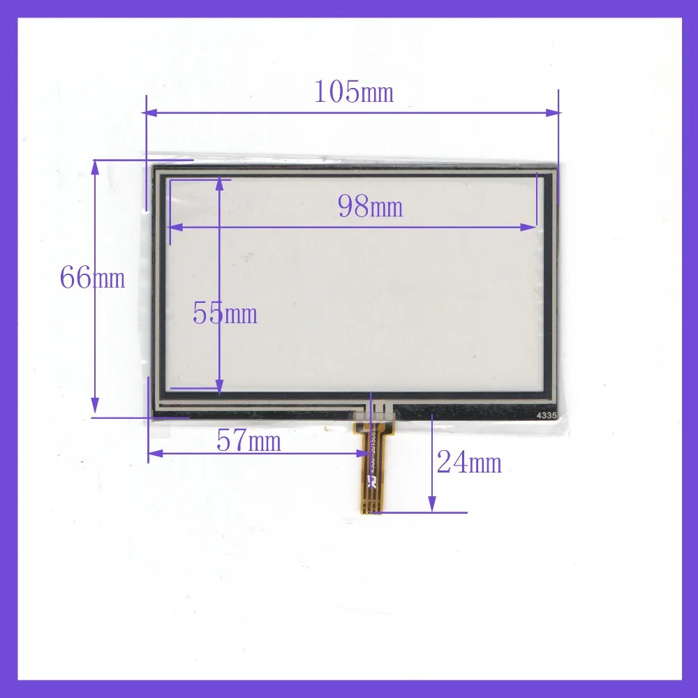 

ZhiYuSun 105mm*65mm NEW 4.3 inch 4 line touch screen panel 105*65 touch glass this is compatible touchsensor for GPS