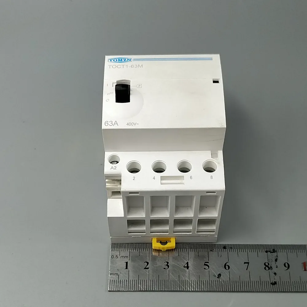 TOCT1 4P 63A 220V/230V 50/60HZ Din rail Household ac Modular contactor with Manual Control Switch 4NO or 2NO 2NC or 4NC