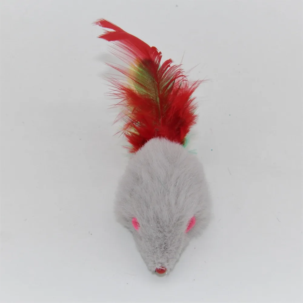 Westrice The Cat Toy with The Mouse Tail Feather Ex Factory Price Dumping 60 Cheap Mini Funny Playing Toys for Cats Kitten