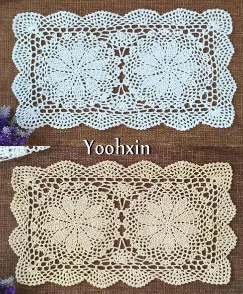 Pastoral  White Cotton Crochet tablecloth tea coffee lace Christmas tablecloths for rectangular table dining kitchen xmas decor