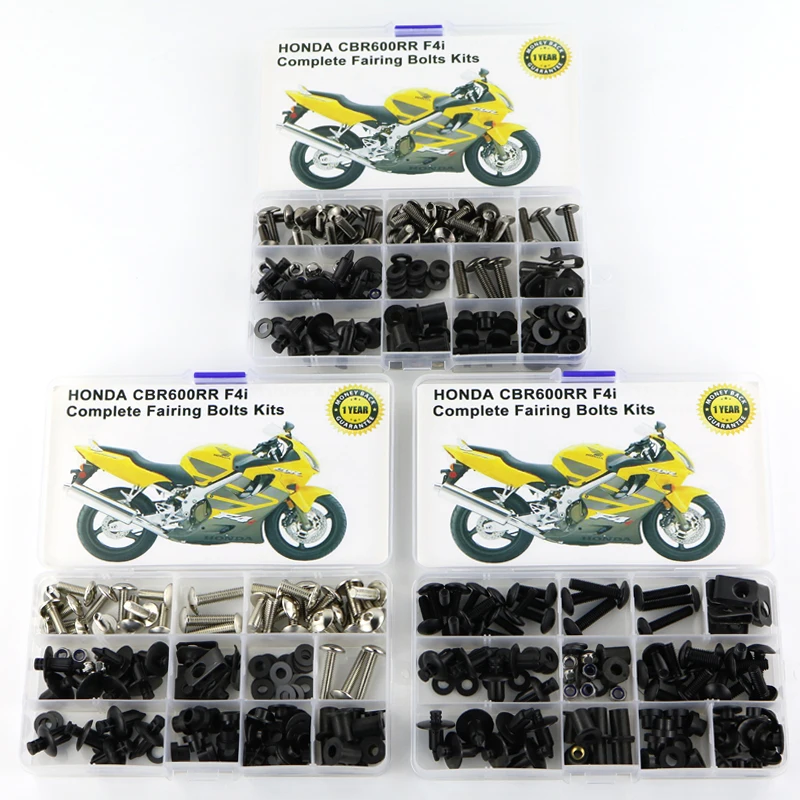 Motorcycle Full Fairing Bolts Kits Clips Steel Fit For Honda CBR 600RR CBR600RR F4 1999-2007 F4i 2004-2007