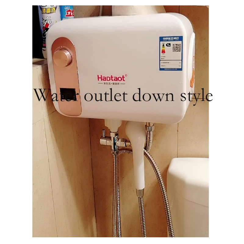 Calentador de agua eléctrico mecánico para el hogar, minicalentador de agua eléctrico de almacenamiento con pantalla de temperatura, ducha de 1500W, 8L/10L