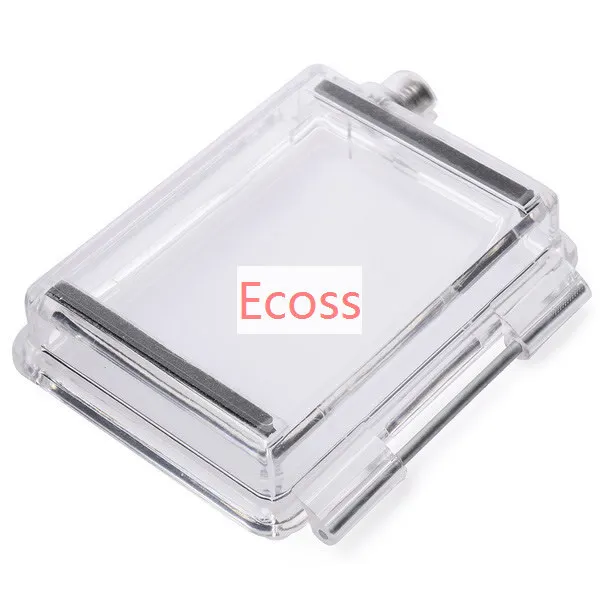 Gopro بطل 4 3 (زائد) الغطاء الخلفي للحالة الذهاب برو Bacpac LCD شاشة LCD لوحة مقاوم للماء غطاء ل Gopro Hero3 4 اكسسوارات