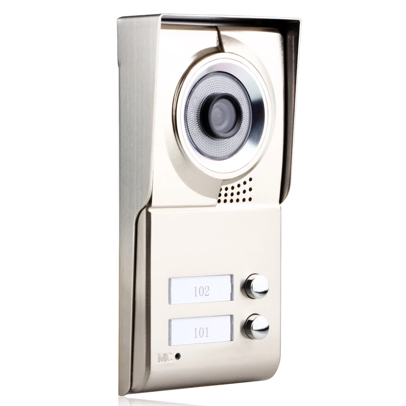 SmartYIBA 7inch Video Intercom Apartment Flats Video Doorbell Intercom system For 2 Flats Door IR Camera