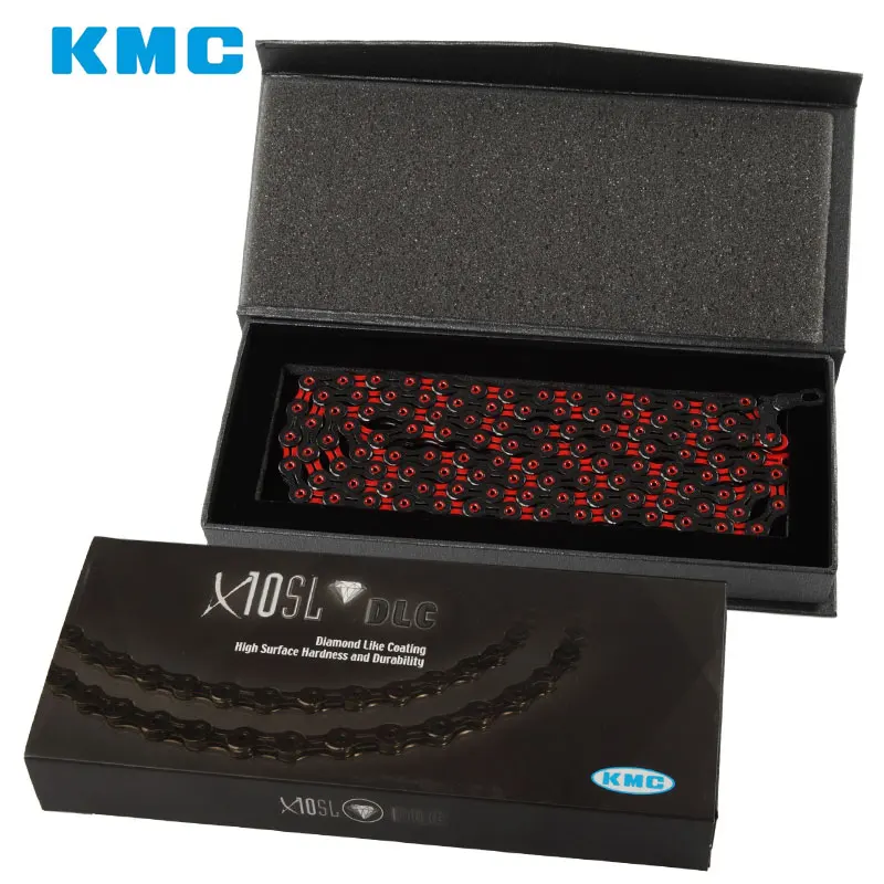 

KMC Diamond Like Coating 10 Speed 11 Speed Bicycle Chain X10SL X11SL Mountain Bike Ultralight DLC Chain Cycling Road Bike Chains