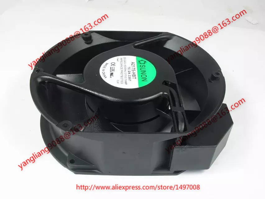 

SUNON A2175-HBT TC.GN AC 220-240V 0.11AMP 172x172x51mm Server Cooling Fan