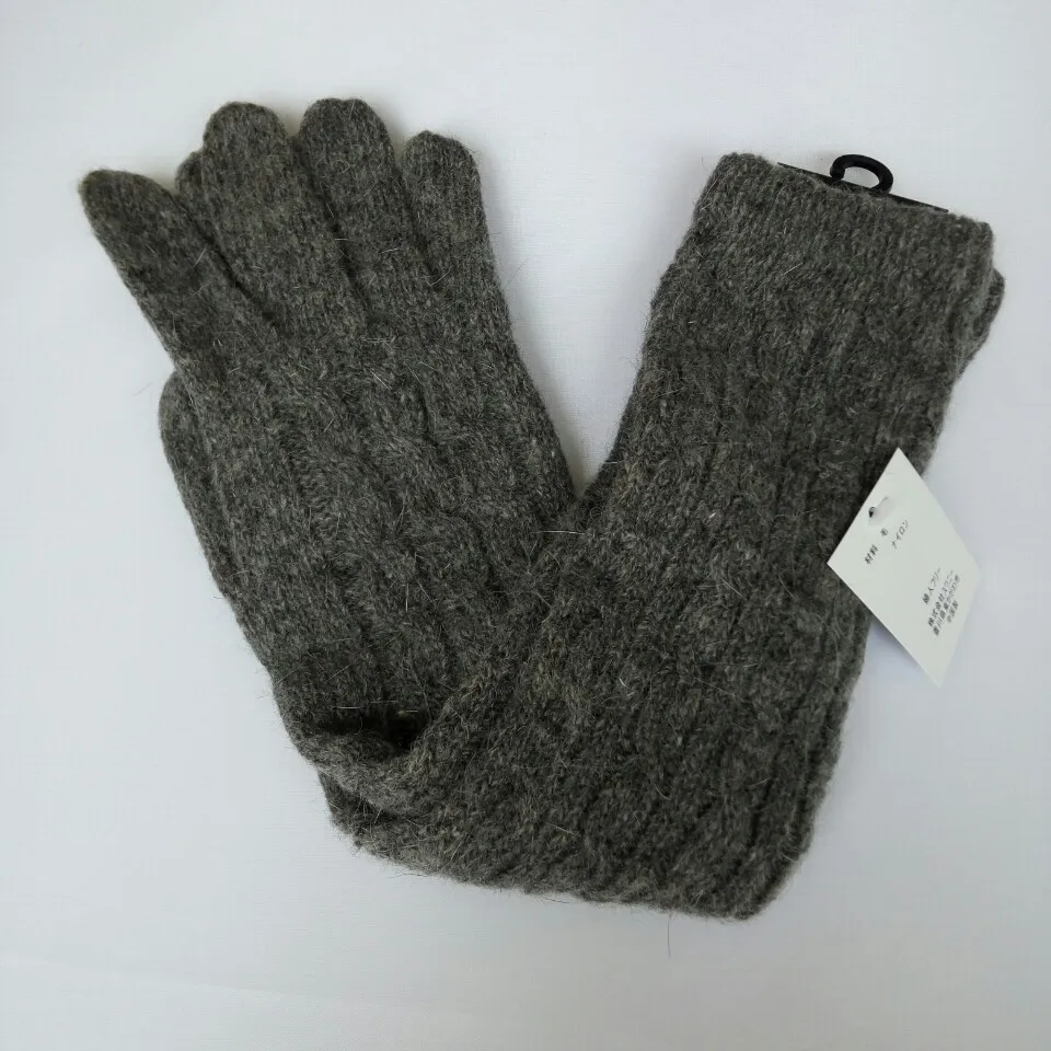 Inverno feminino elegante woolen luvas longas braço mais quente manto dedo luvas longas estendidas luvas de alta qualidade novo