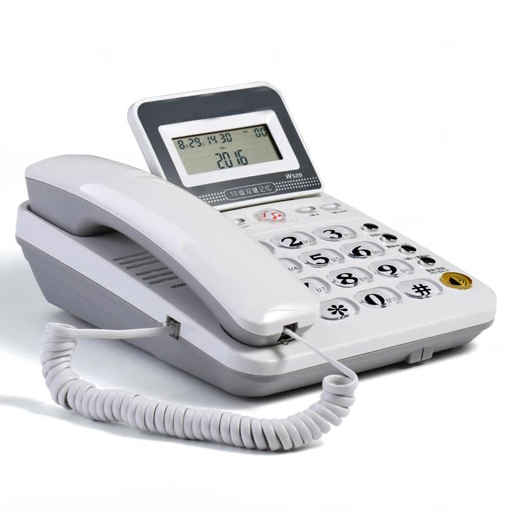 Desk telefone Corded Telephone Phone Landline LCD Display Caller ID Volume Adjustable Calculator Alarm Clock for Home office