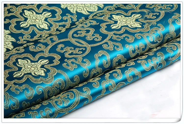 Honour Flowers style Brocade Fabric Damask Jacquard Apparel Costume Upholstery Furnishing Curtain DIY Clothing Material BY meter