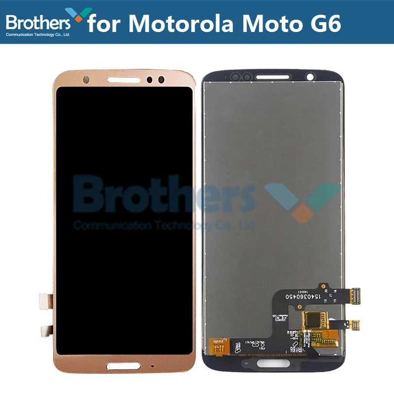 Layar LCD untuk Motorola Moto G6 layar LCD untuk Motorola G6 xt1923 layar sentuh perakitan LCD pengganti Digitizer diuji