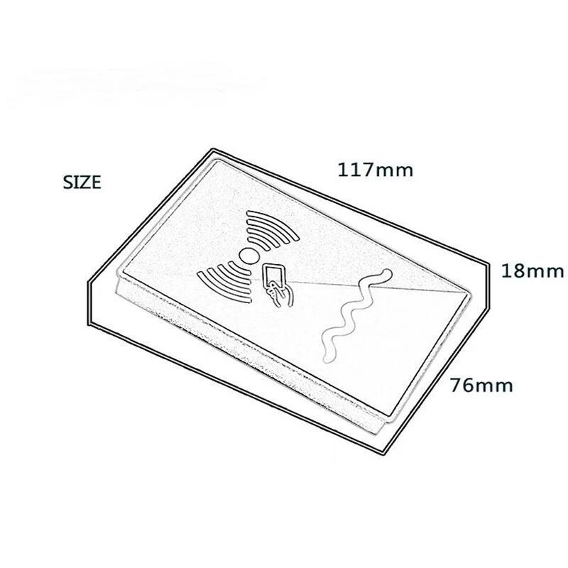 Считыватель бесконтактных RFID-карт, IC 125 кГц, ID 13,56 МГц, MF Ntag, считыватель смарт-карт контроля доступа с выходом Wiegand