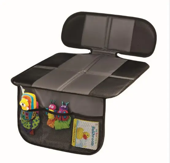 واقي مقعد السيارة من الجلد العالمي للأطفال أو غطاء مقعد السيارة سهل التنظيف ومضاد للانزلاق باللون الأسود العالمي #2