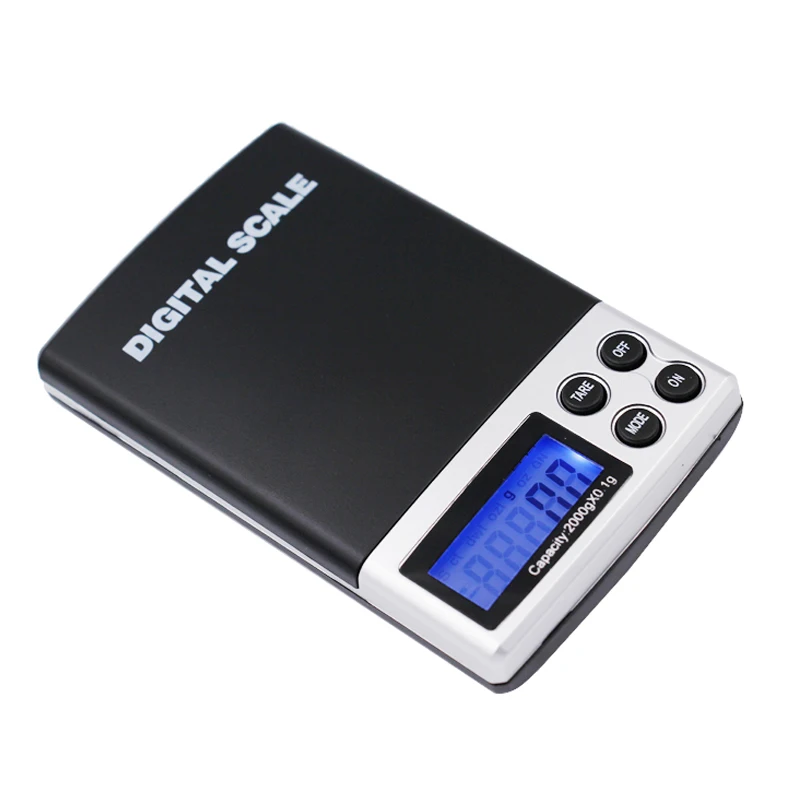 2000g 0.1g Digital Scales Mini Electric Balance Weight Pocket Scales Jewelry Gram Scales With Backlight 40%Off