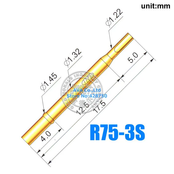 Imagem -04 - Tubo de Teste de Encaixe para Recetáculo Série P75 100 Peças