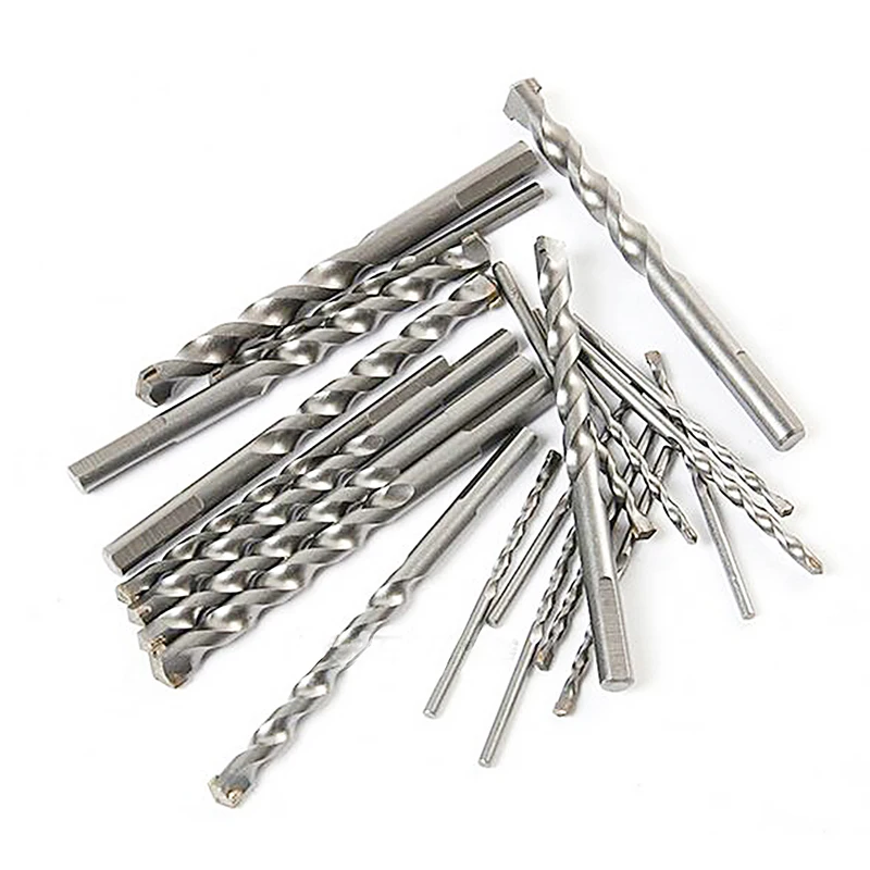 Juego de brocas de impacto eléctricas para construcción, taladro de pared de hormigón y cemento de aleación, 6 unids/set, HHDZ122