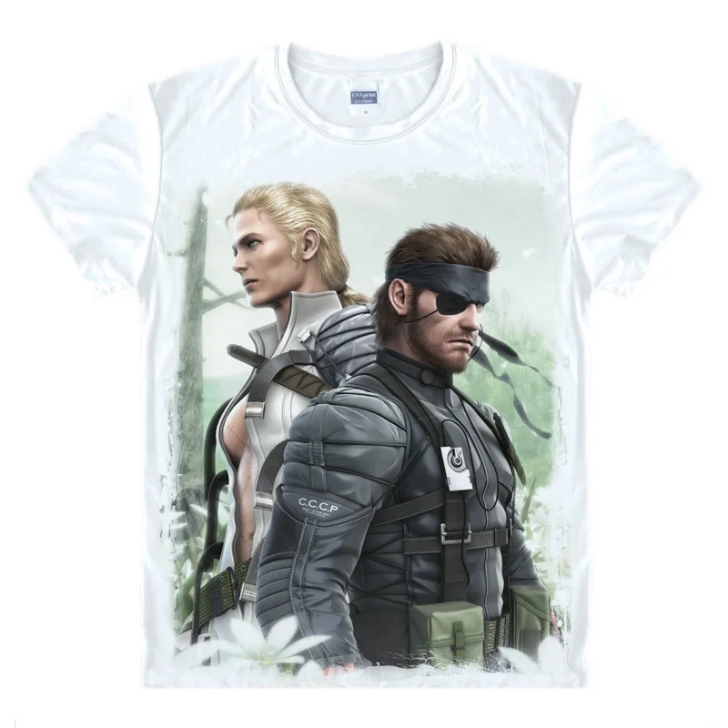 Coolprint Anime Shirt Metal Gear Rising Revengeance T-Shirts Short Sleeve Metal Gear Solid 5 Zandatsu Cosplay Motivs Shirts