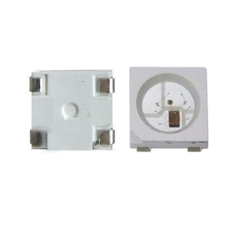 Chip LED de 10 piezas WS2812 WS2812b, 5050 RGB, SMD, versión en blanco, WS2812, Digital direccionable individualmente, 5V, 4 pines, chips LED RGB