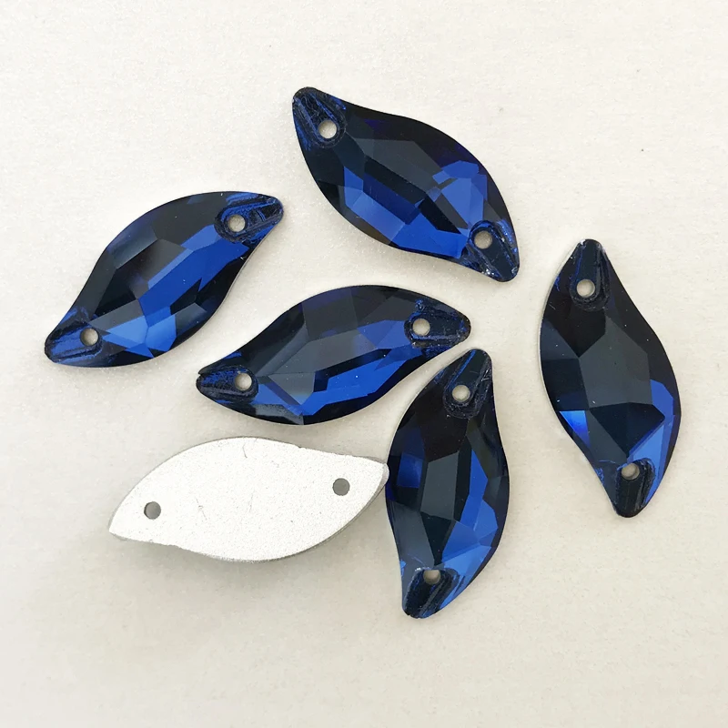 YANRUO 3254 Diamant Blatt Nähen Strass Flatback Lose Perlen Strass Nähen Auf Kristall Steine Für Schmuck Machen – Detail 8