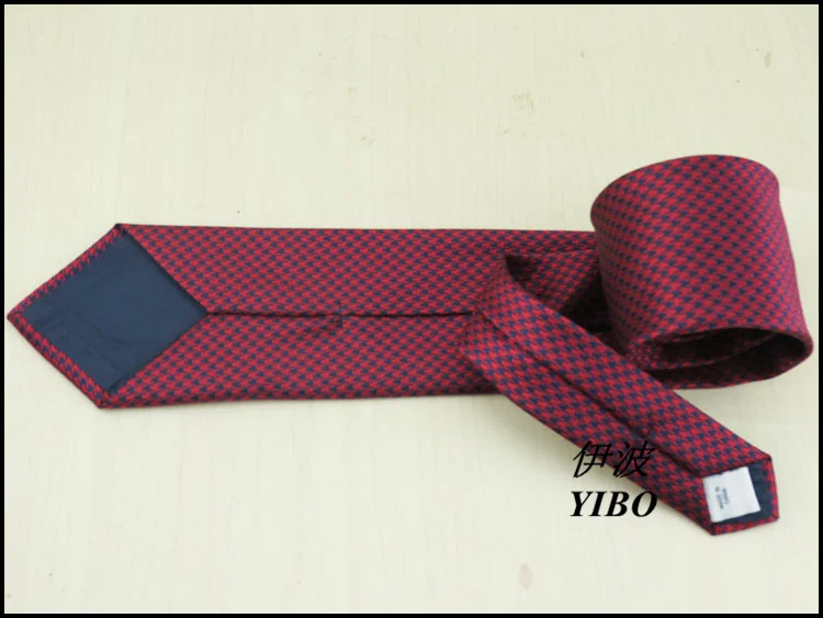 YIBO new men red and navy plover  design marriage fashion boutique neck tie 8CM wide