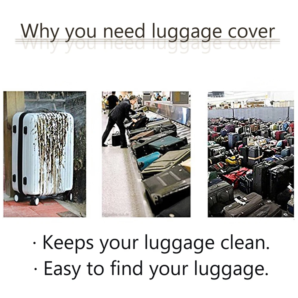 Noisydesigns Customize Your Image Logo Ladies Luggage Cover Suitcase Protective Elastic Anti-dust Case For Travel Dropshipping