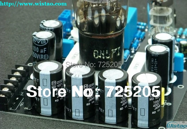 IWISTAO-Amplificador de auriculares de tubo puro HIFI, unidad 6N3 SRPP, 6N5P, 32- 600 ohmios, potencia de salida, 1W, carcasa de aluminio estéreo, voz negra