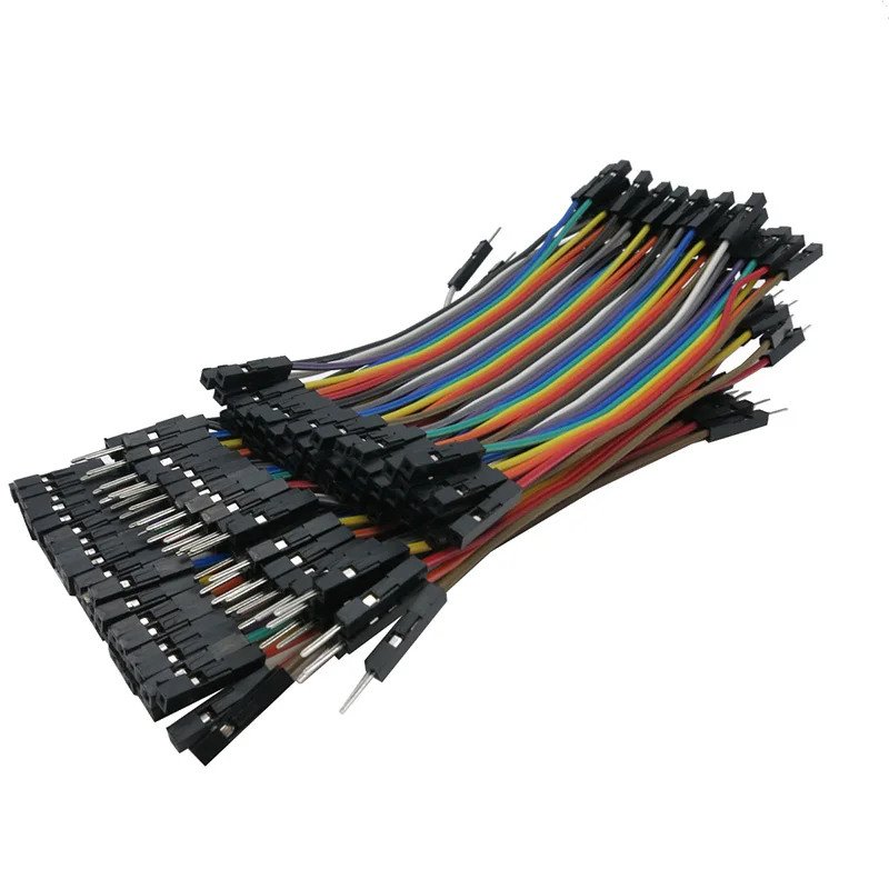 10 سنتيمتر 20 سنتيمتر 30 سنتيمتر 40PIN قوس قزح كابل دوبونت خط الذكور الإناث رئيس اللجام الطائر سلك ربط اللوح لاردوينو PCB لتقوم بها بنفسك عدة