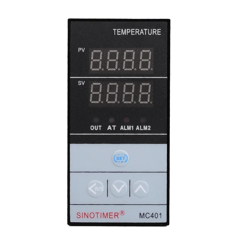 Temperature Controller Input PT100 K Thermocouple Digital PID SSR Relay Output for Heat Cool with Alarm Fahrenheit Short Shell