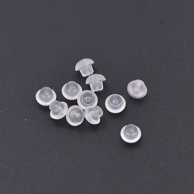 

500pcs Plastic Ear Plugging/blocked Earring back DIY Jewelry Bullet