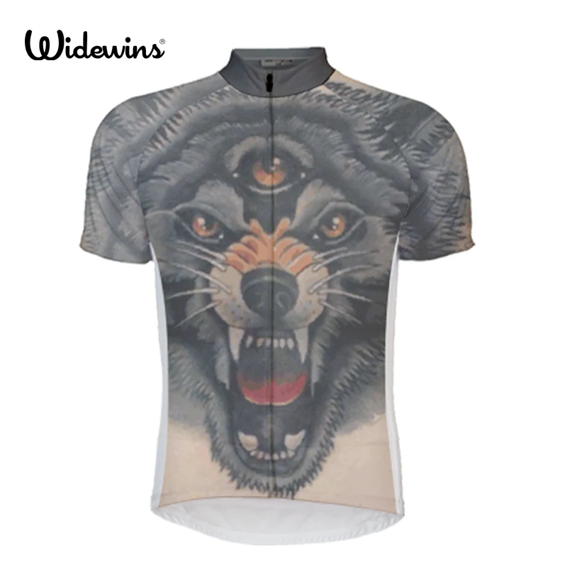 

skull Cycling Jersey Three eye wolf Summer Bike Shirt Tops Breathable Cycling Clothing Ropa Ciclismo MTB Bike Bicycle 5606