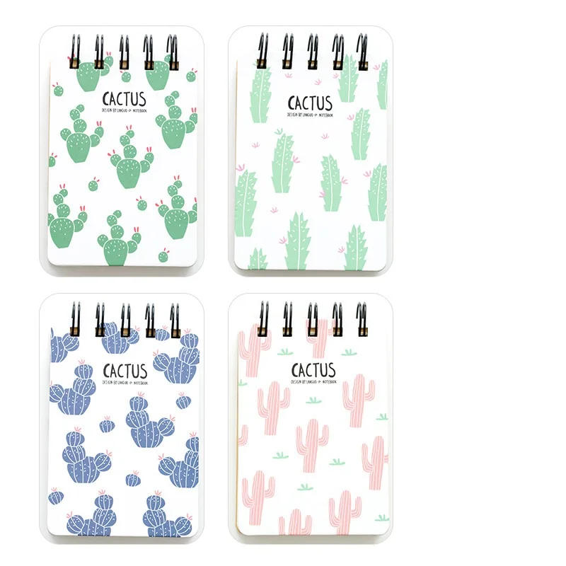 Creative Cactus Series Coil Daily Memos Notebook Mini Pocket Planner School Supplies Gift