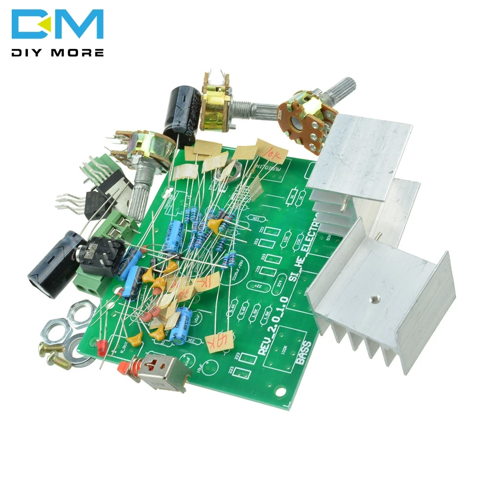 Two 2 Channel 2CH 2 CH 2.0 AC 12V 15W Audio TDA2030A Hifi Module Stereo Amplifier AMP Board Diy Kit Electronic PCB Board Module