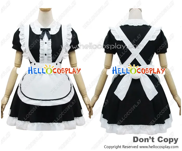 

Angel Feather Black White Rabbit Maid Dress Costume Cosplay Outfit H008