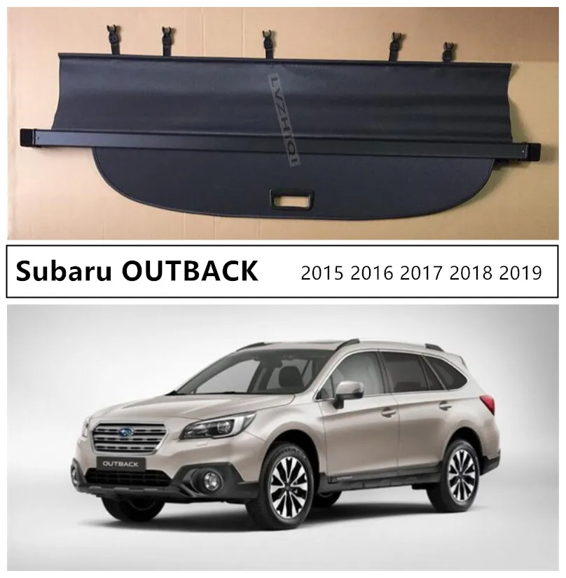 For Subaru OUTBACK 2015 2016 2017 2018 2019 2020 2021 Rear Trunk Cargo Cover High Qualit Car Security Shield Accessories Black