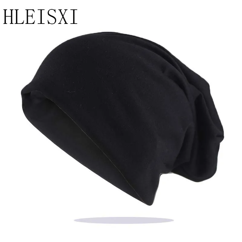 

HLEISXI New Spring warm hats for women casual stacking solid color Skullies beanies Men Fashion Hat